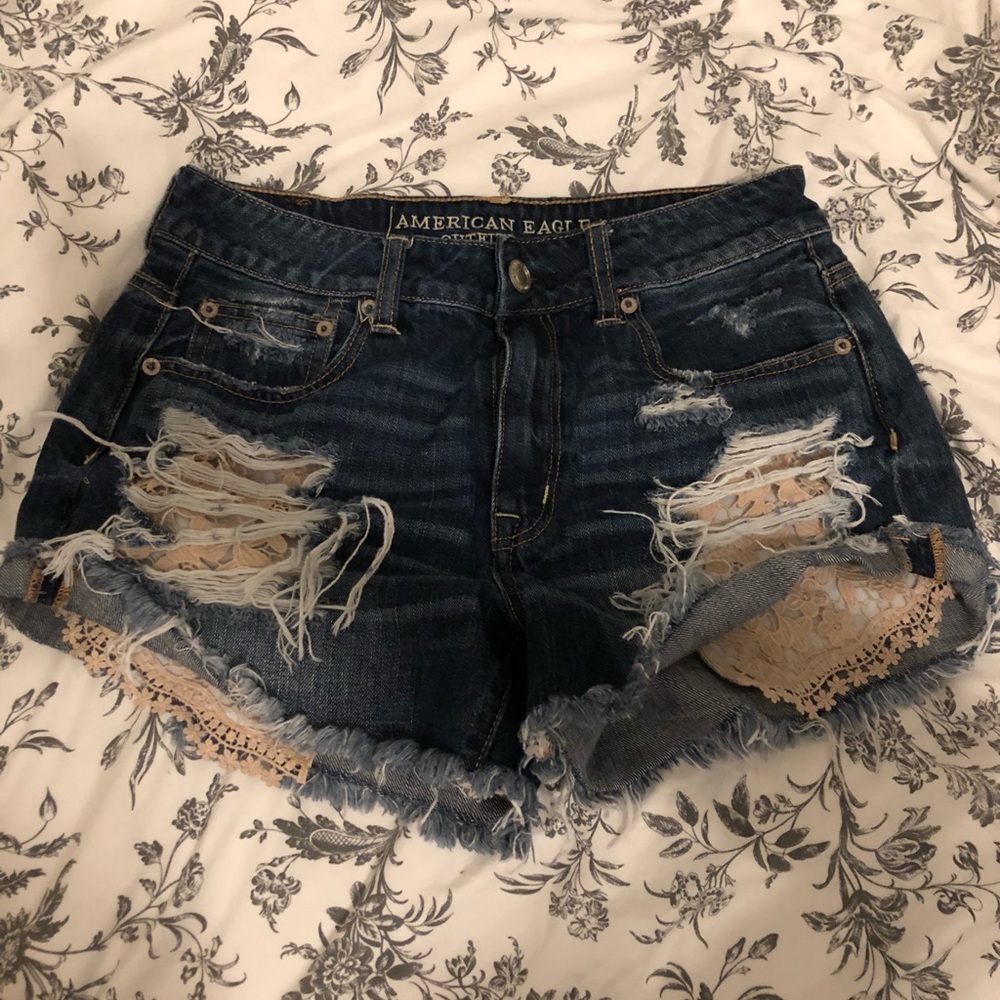 American Eagle Hi Rise Festival Shorts